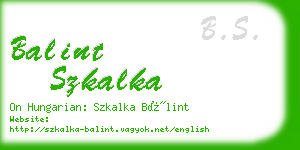 balint szkalka business card